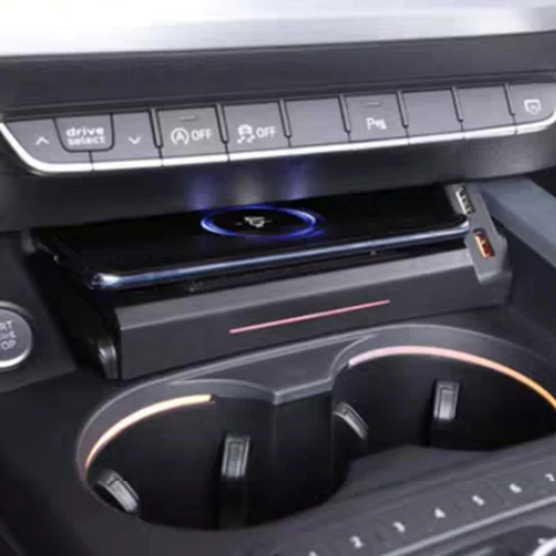 

For Audi A4 B9 S4 RS4 A5 2017 2018 2019 2020 2021 Car wireless phone charger fast mobile phone charger charigng holder