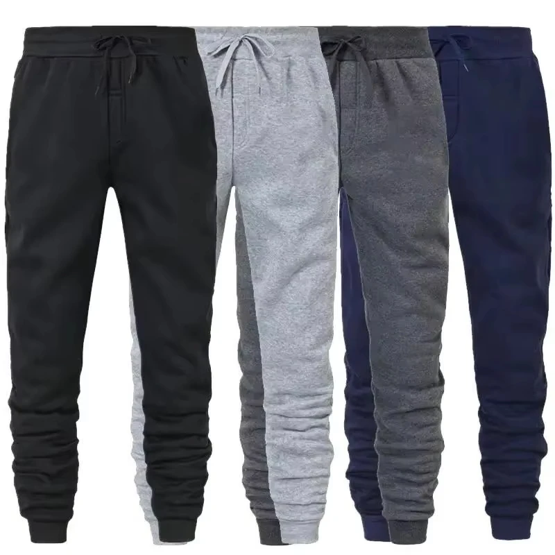 

2025 new Sweatpants Streetwear Trousers Men Pants Solid color Drawstring Pockets Cargo Pants Men Overalls Running pants vintage