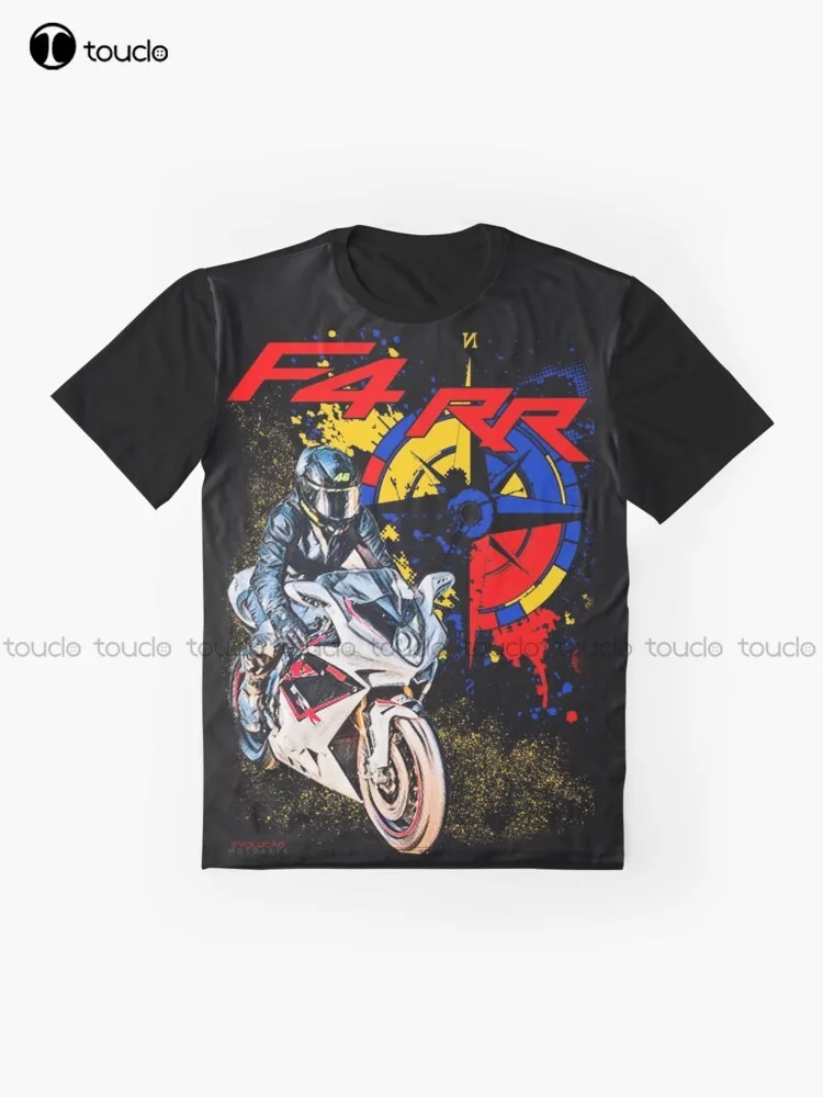 F4 Rr Mv Motorcycles, Big Trail, Moto, Motorbike Graphic T-Shirt Custom Aldult Teen Unisex Digital Printing Tee Shirts Xs-5Xl