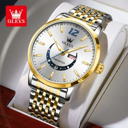 OLEVS TY710 Fashion Original Quartz Watch For Men Waterproof Luminous Calendar Men's Watches 42mm Dial Business Man Hand Clock