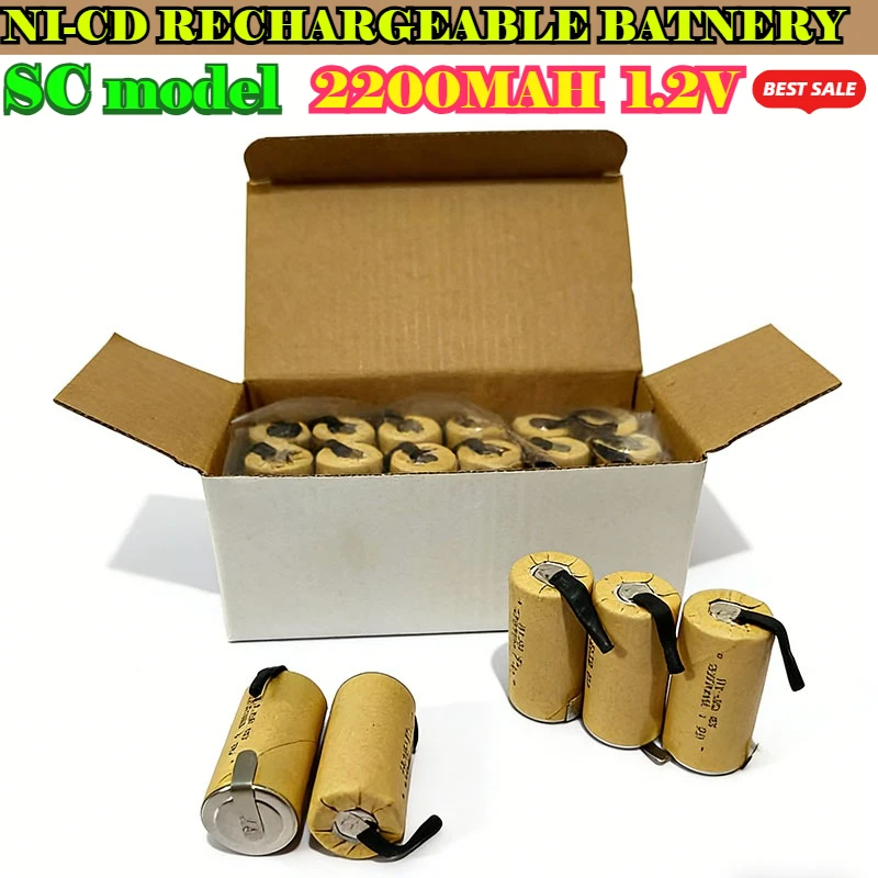 SC Ni-Cd battery 1.2V 2200mAh Hand drill Electric screwdriver model Battery rechargeable  power battery Suitable for power tools