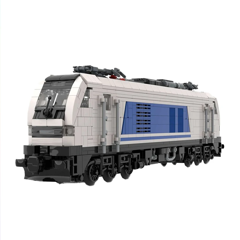 مركبة نقل البضائع في المدينة BR 159 - نموذج قاطرة هجينة يوروودوال بنة تجميع تكنولوجيا الطوب ألعاب الأطفال #2