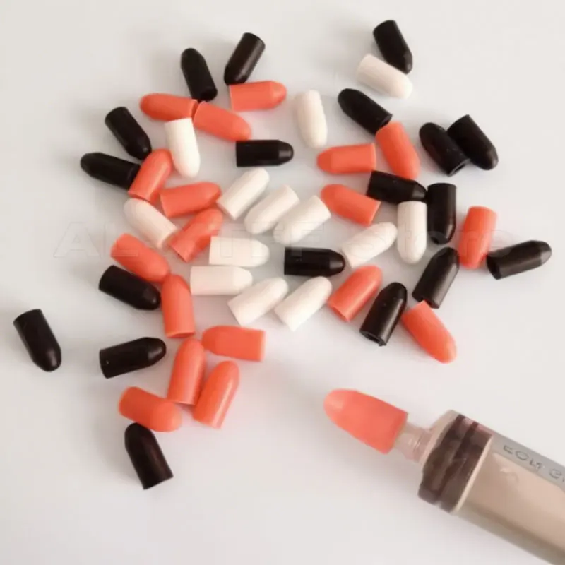 5~100PCS Black/White/Orange Silicone Rubber Storage Cap Needle Cover Syringe Sealing Test Tube End Cap Sealing Head Gasket