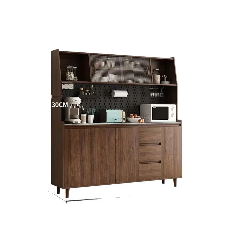 

Solid wood, side cabinet, integrated, against the wall, Nordic, modern, living room, multi-function, kitchen, storage