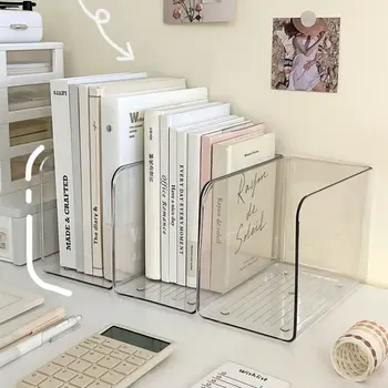 Transparent Acrylic U-Shaped Book Stand – Desk Organizer for Home & Office 1
