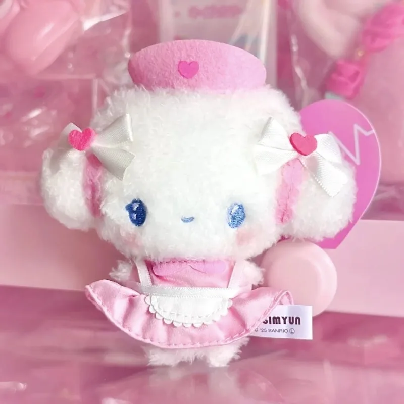 kawaii سانريوس Cogimyun ألعاب من نسيج مخملي مرحبا كيتي المفاتيح لطيف القوس لينة محشوة ملحقات لعبة حقيبة قلادة أفخم قلادة فتاة هدية