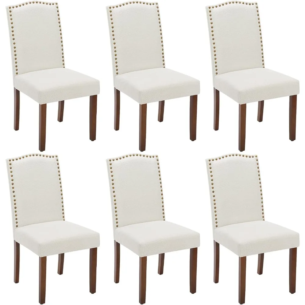 

Dining Chairs Set, Upholstered Fabric Kitchen Room Chairs Mid Century Modern High-end Dining Room Side Chairs