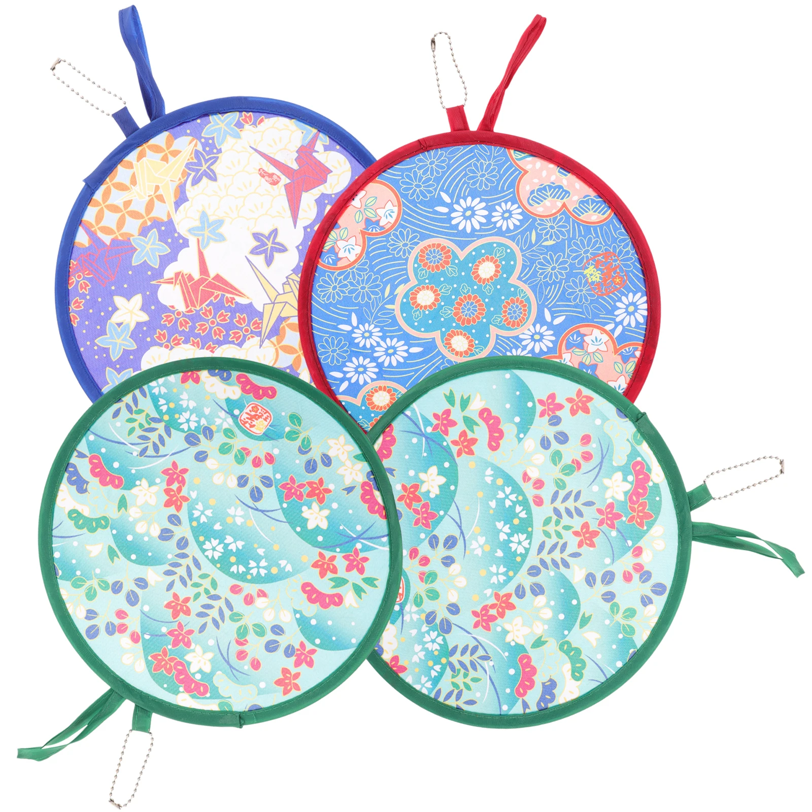 子供のための円形ダンスパーティーファン、子供のためのカラフルな小道具、結婚式のパフォーマンス、4個