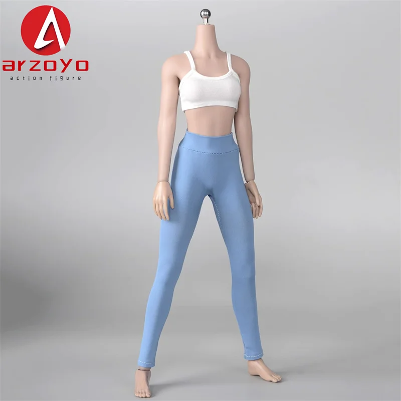 GBT-002 1/6 Yoga Elastic Pants Tight Trousers High Waisted Legging Clothes Model Fit 12'' Female Soldier Action Figure Body Doll
