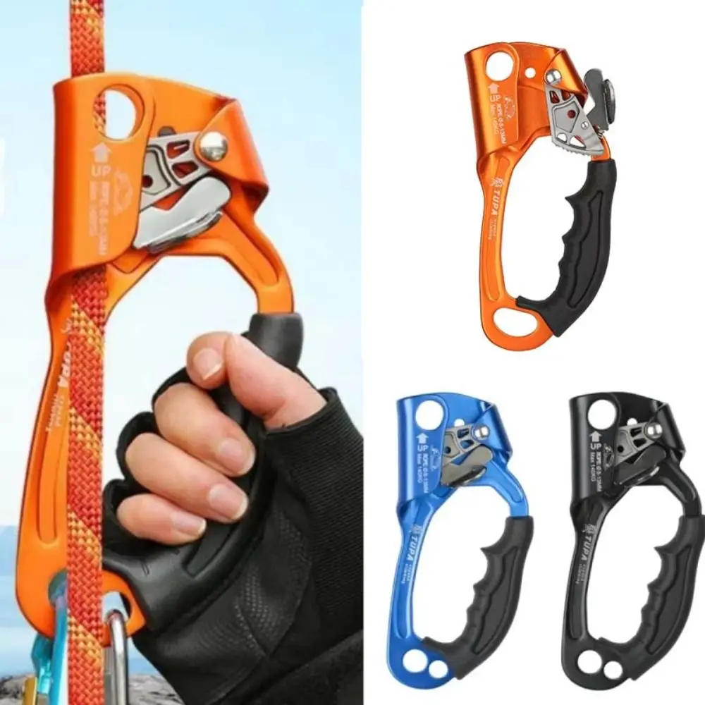 High-altitude Tools Rock Climbing Ascender Automatic Locking Anti Fall Design Mountaineer Handle Ascender Protective Equipment