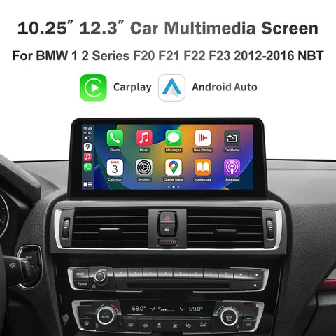 12.3 ''10.25'' Wireless CarPlay Android Auto Multimedia Display Linux Schermo Per BMW Serie 1 2 F20 F21 F22 F23 F45