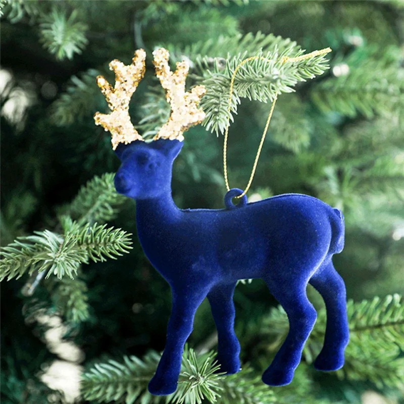 ABBN-pendentif de noël, ornements décoratifs en forme de cerf pour arbre de noël