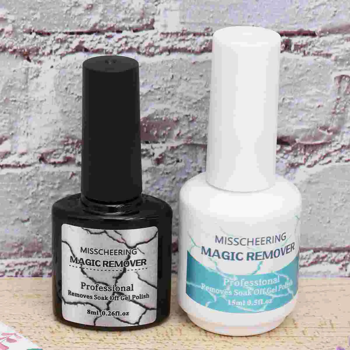 2 stuks nagelverwijderaar nagelverwijderaar nagellakremover voor vrouwen 8 ml en 15 ml gellakremover