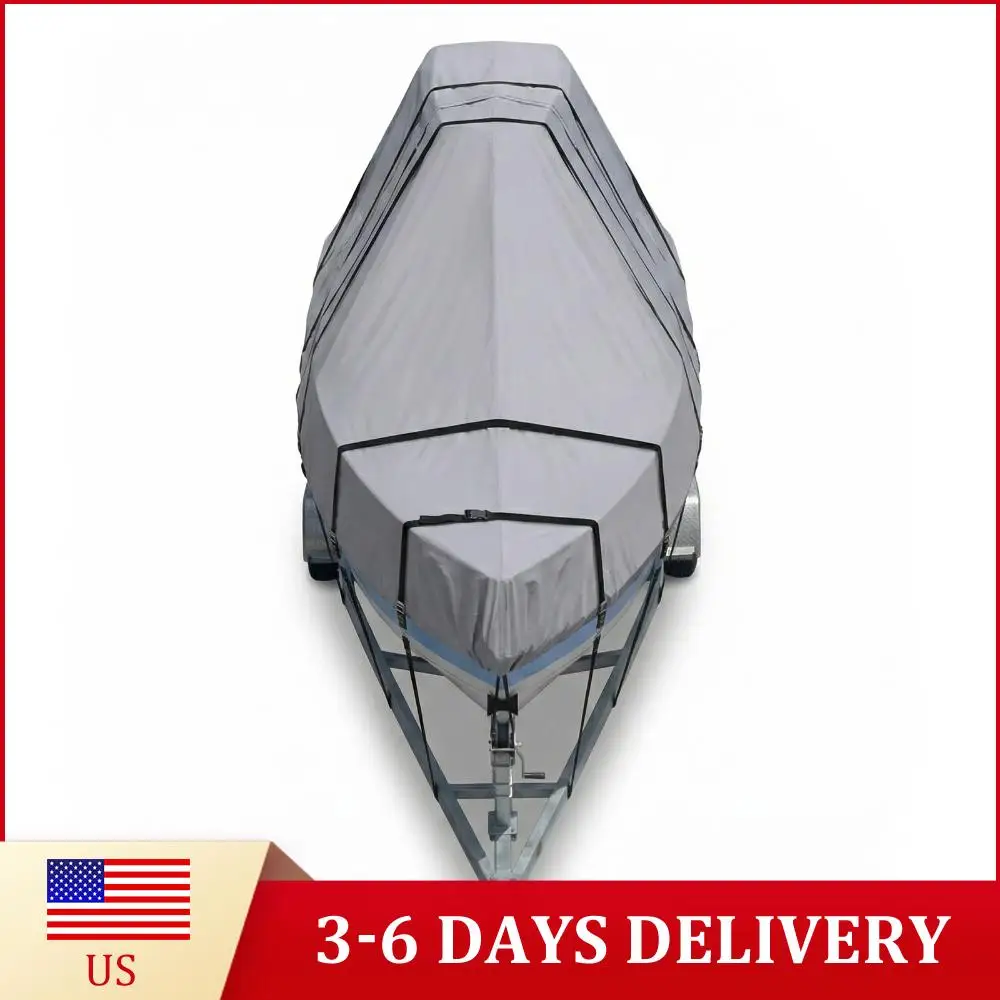 

Чехлы для яхт и лодок 1200D с жесткой крышей, защитой двигателя и регулируемыми пряжками, 18 ремней для крепления, для защиты крыши