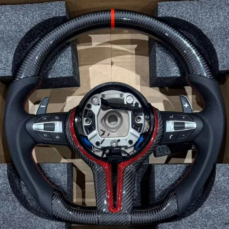 Car Steering Wheel Microfiber Leather F10 F30 F05 F12 F20 F25 F32 F35 F36 M3 M5 M6 E70 3 Series 6 Series Accessories For BMW E90