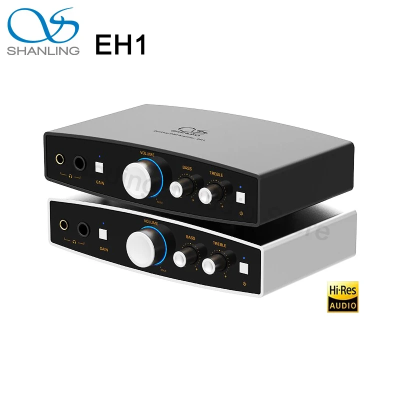 

SHANLING EH1 Headphone Amplifier Protable DAC AMP Desktop Decoder Headphone Amplifier Hi-Res Audio CS43198 Dual SGM8262-2 Chips