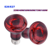 Amphibians Heat Light 220V Infrared Heating Lamp Poultry Amphibious Accessories E27 Heat Bulb Reptiles Lighting Snakes UVA Light