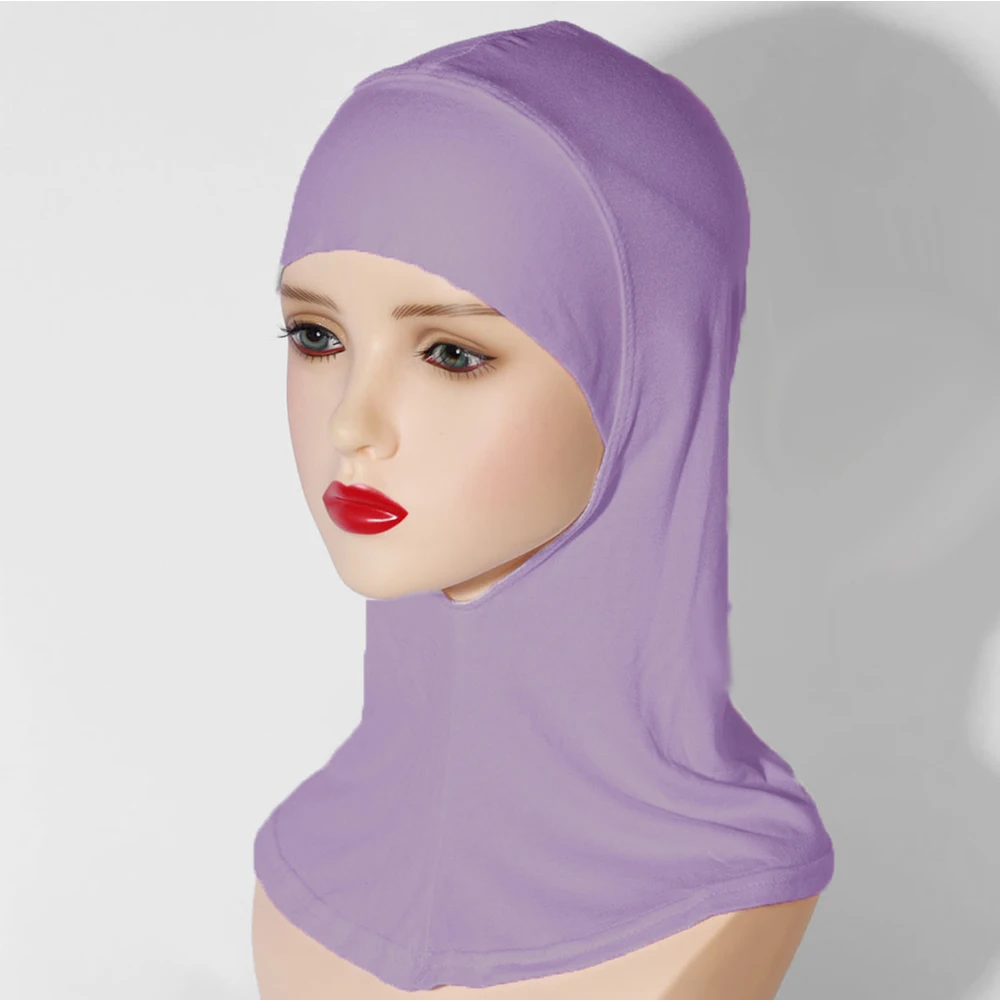 RIMAIRE Cotton Muslim Hijabs For Women Pure Color Islam Modal Hijab Soft Elastic And Comfortable Headscarf Inner Undercap