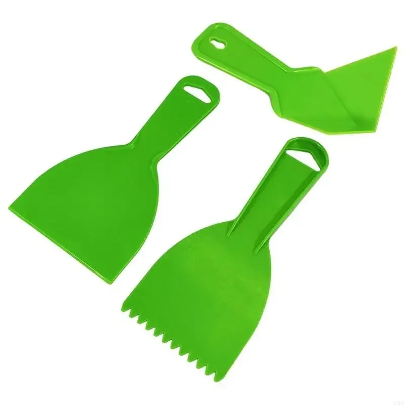 Упаковка из 3 пластиковых защелок скребки DIY Паттерна расческа