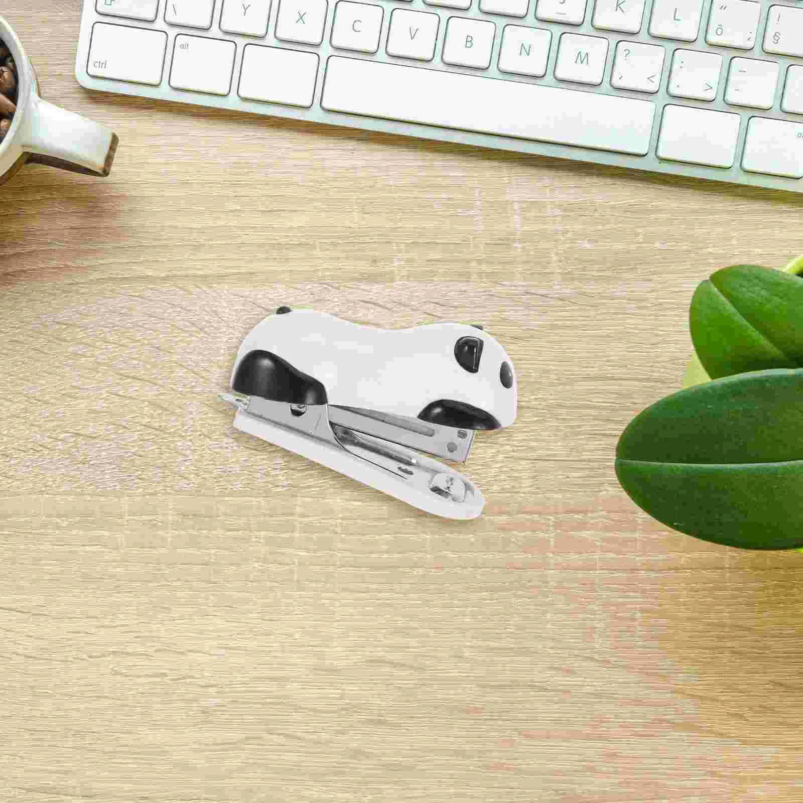 Panda Mini Desktop Stapler Tangan Stapler Kantor Rumah Stapler mini stapler panda desktop stapler meja stapler