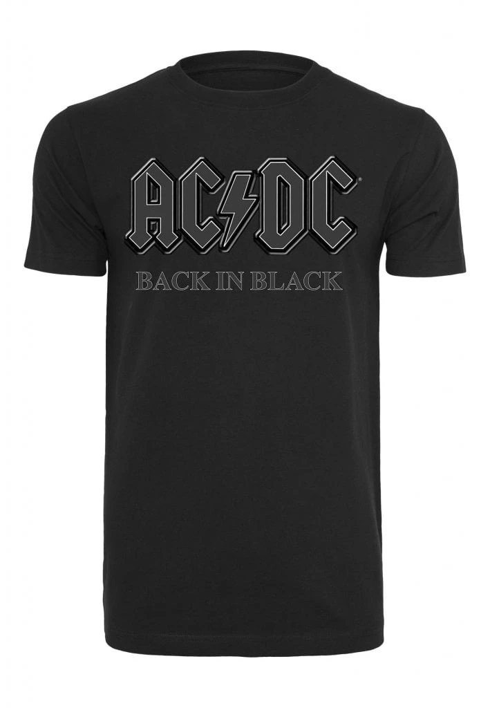 

ACDC Назад в черной футболке с периферийным узором и принтом, летняя роскошная брендовая хлопковая мужская и женская футболка с коротким рукавом
