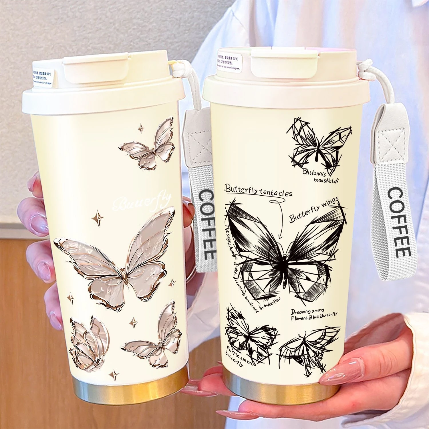 

Platinum Insulated Stainl Steel Coffee Cup Large Capaci Sports Car Portable St Cup Heat Preservation Cup