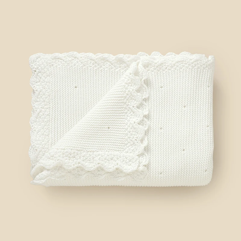 100*80 سنتيمتر القطن الطفل التعميد البطانيات لينة متماسكة مع خياطة الصليب الوليد بنين بنات قماط الحضانة بطانية المعمودية هدية #3