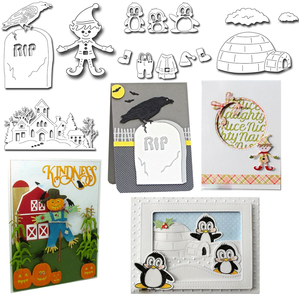 Metall-Stanzformen Prägestanzformen für DIY-Kartenherstellung Scrapbooking Bastelbedarf