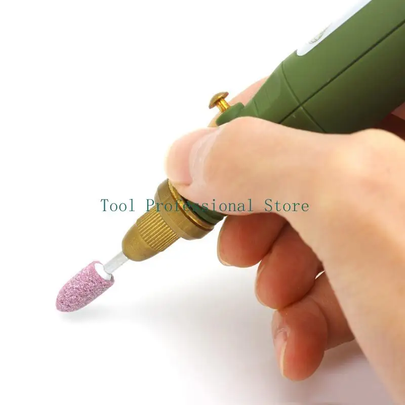 

57QF 10Pcs Rotary Tool Abrasive Stone Points Electric Grinding Polishing for Head Whe
