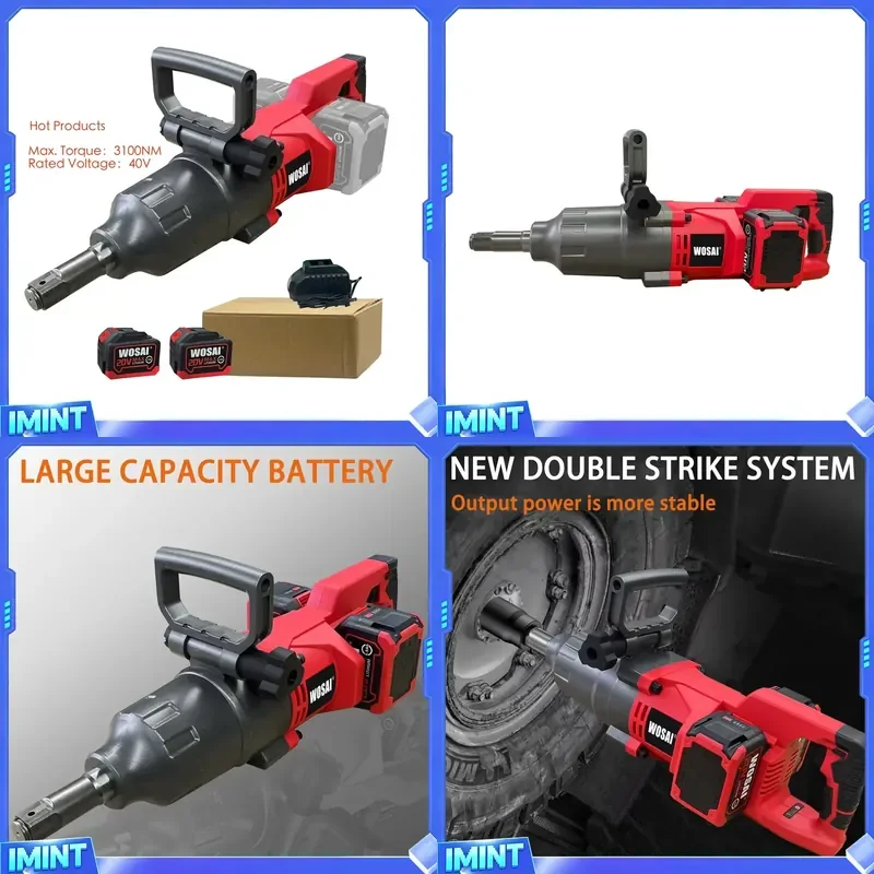 

40V 3100NM 1" Brushless Motor High Torque Cordless Impact Wrench-Industrial/DIY Grade 1-Year Warranty