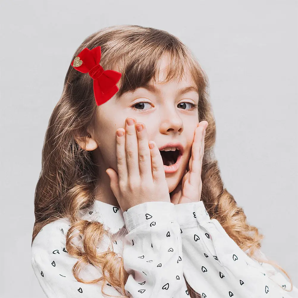 

4Pcs Elegant Bow Barrettes for Soft Fabric Hair Clips Stylish Cute Hair Accessories for Parties Weddings Birthdays School