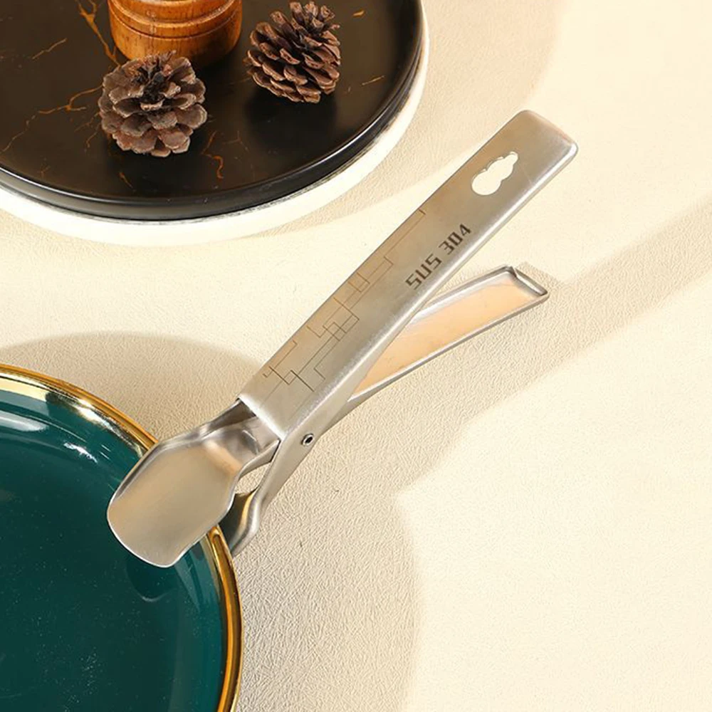 Stainless Steel Anti-Ironing Bowl Clip Non-Slip Steamer Dish Clip Lifting Dish Utensils Household Kitchen Clip Plate