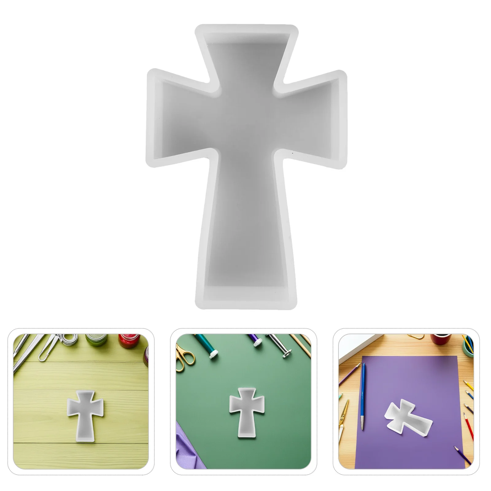 

Cross Silicone Mold for Epoxy Resin DIY Holder Soap Aromatherapy Candlestick Casting Mold DIY Aromatherapy Plaster