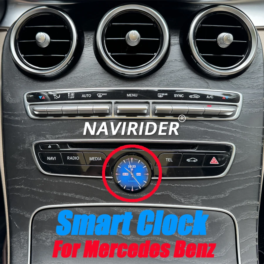 Time Electronic Meter For Mercedes Benz C Class W205 E Class W213 S Class W222 G Class W463 CLS W219 Car Stopwatch Smart Clock