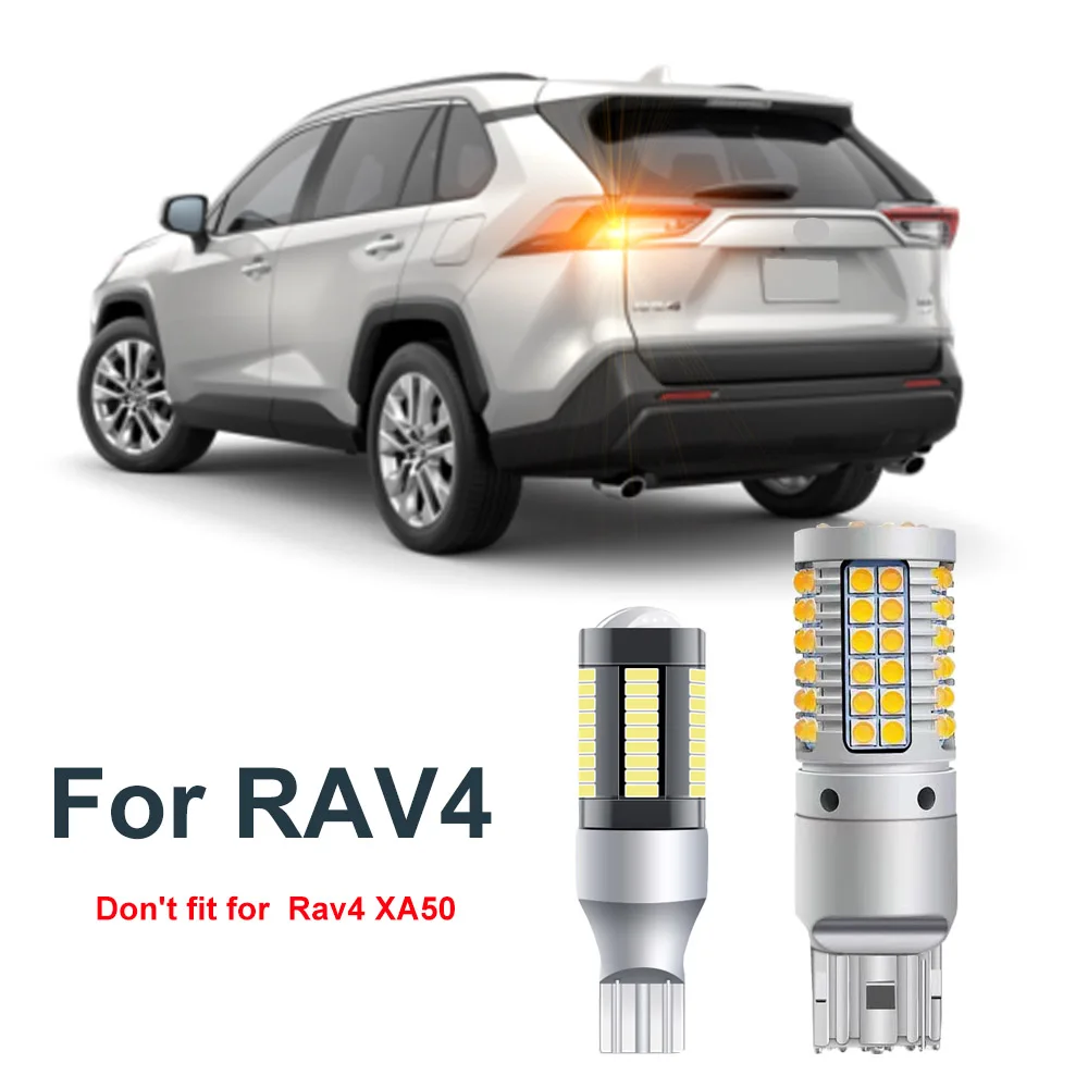 

For Toyota RAV4 RAV 4 2013 -2020 2021 2022 2023 2024 2025 (not fit XA50) LED Car Exterior Rear Turn Signal Backup Bulb CANBUS