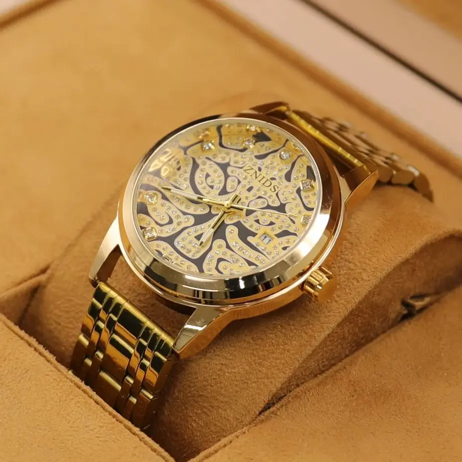 

Высококачественные деловые мужские часы серии Tiger Di, модные деловые повседневные универсальные индивидуальные светящиеся водонепроницаемые часы со стальным ремешком и календарем, мужские часы в европейском и американском стиле