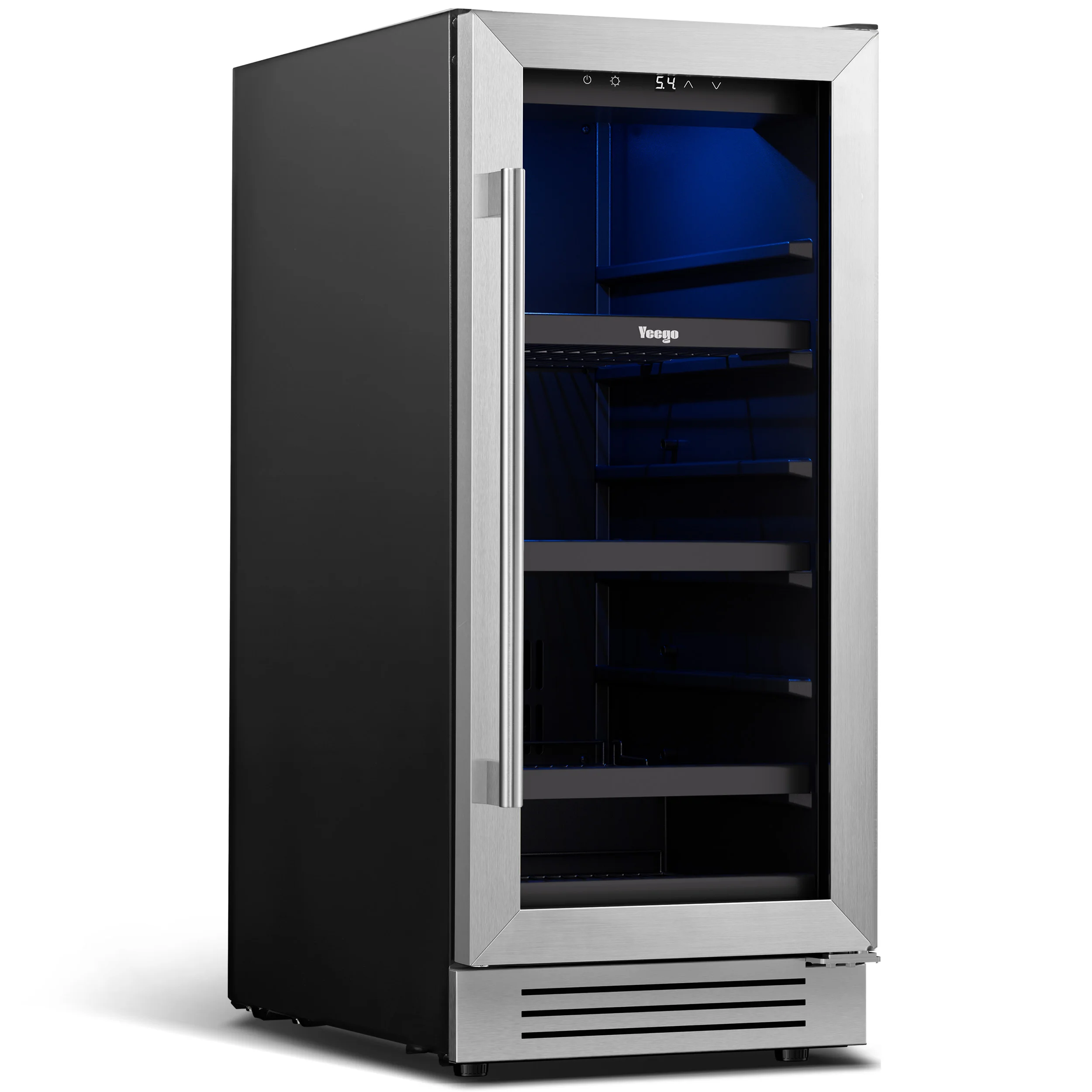 Холодильник для вина и напитков Yeego 85 л — универсальный компрессорный холодильник и холодильник на 80 банок с регулируемой температурой и функцией блокировки
