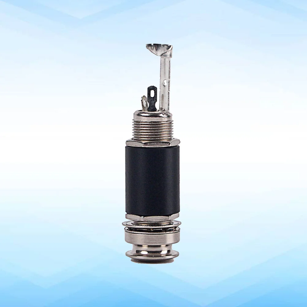 

635mm Guitar Bass Endpin Cylinder Stereo Socket for Acoustic Instruments with Strap Button Guitar Stereo Jack