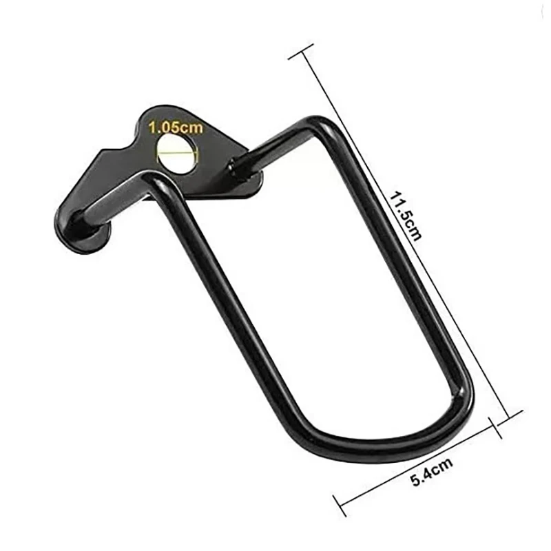 Protezione per la protezione della catena del deragliatore dell'ingranaggio posteriore della bicicletta in acciaio regolabile Scudo di protezione della trasmissione per bici da strada di montagna