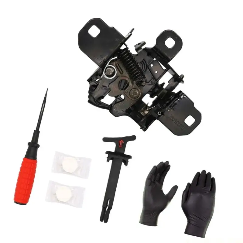 J0MA Direct Fit Automotive Hood Lock Mechanism Enhanced Security For Your Car 1J0823509E