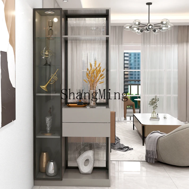 SM entrance entrance, living room screen integrated partition cabinet, home decoration, modern simple storage cabinet