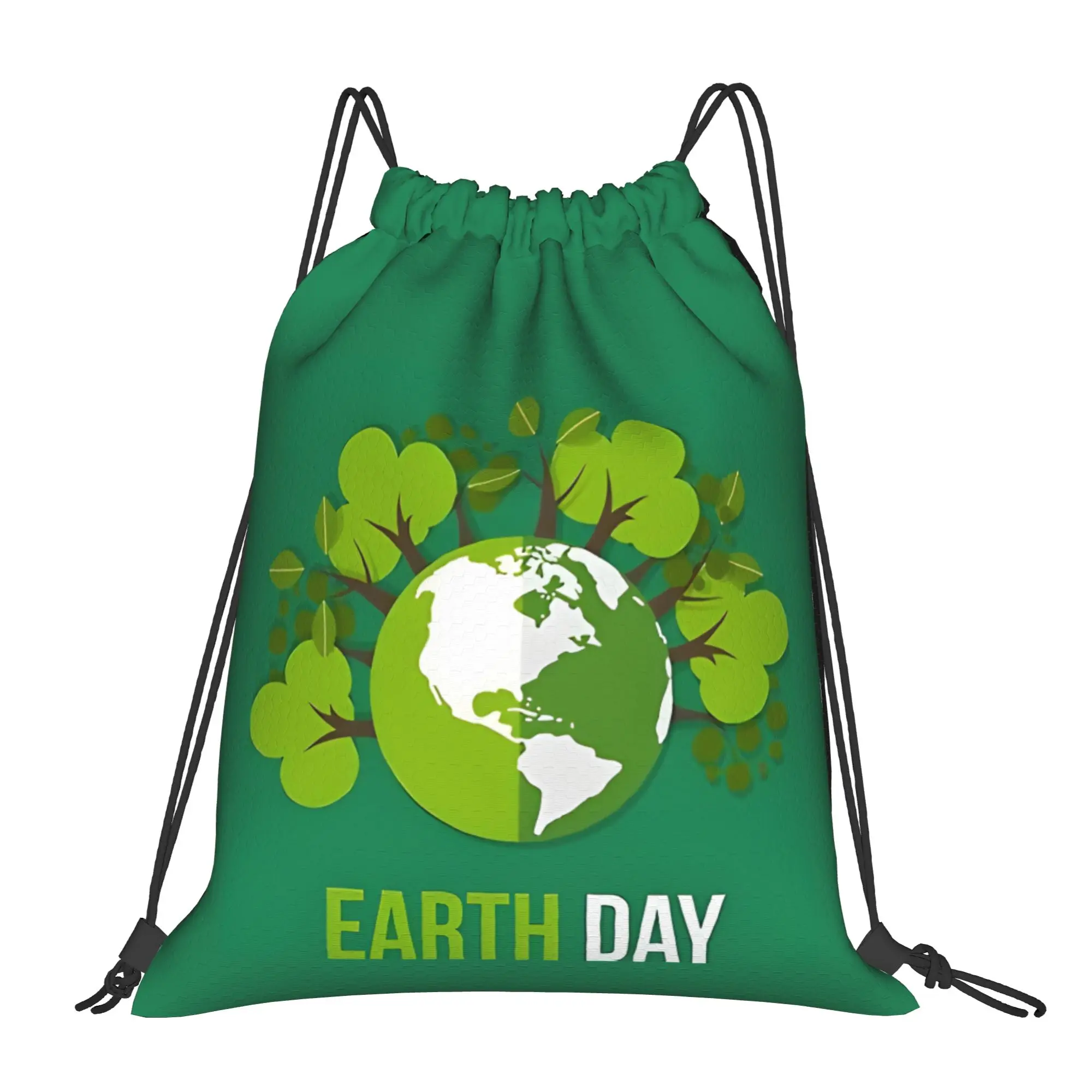 Earth Day 2  Drawstring Bags Travel Unisex Storage Organize Bundle Pocket Rope Bag