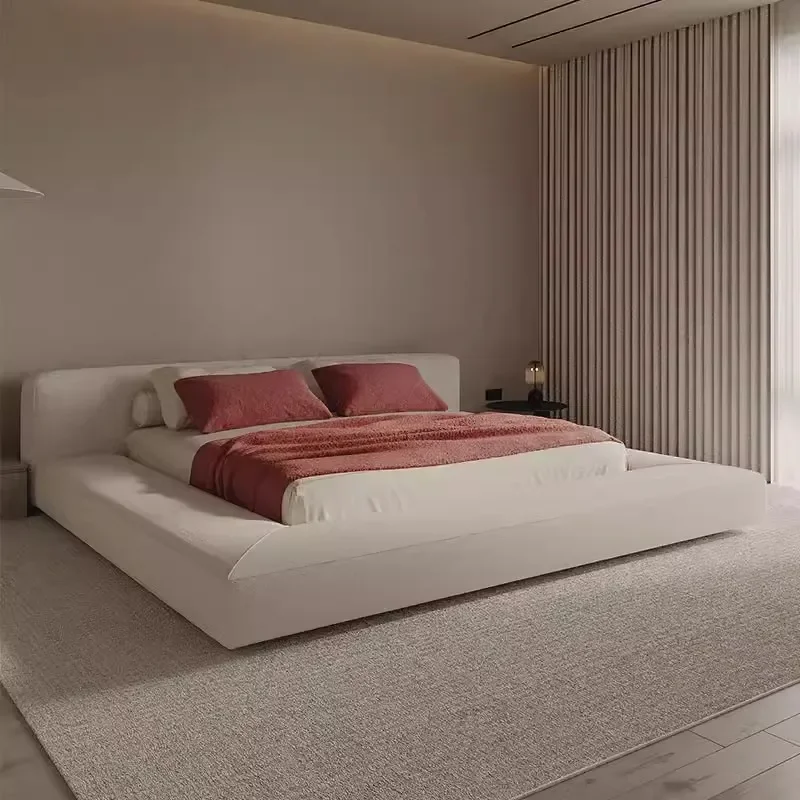 

Tatami Aesthetics Bed Minimalist Wedding Master Bedroom Quality Bed Modern Apartment Apartment Cama De Casal Bedroom Furniture