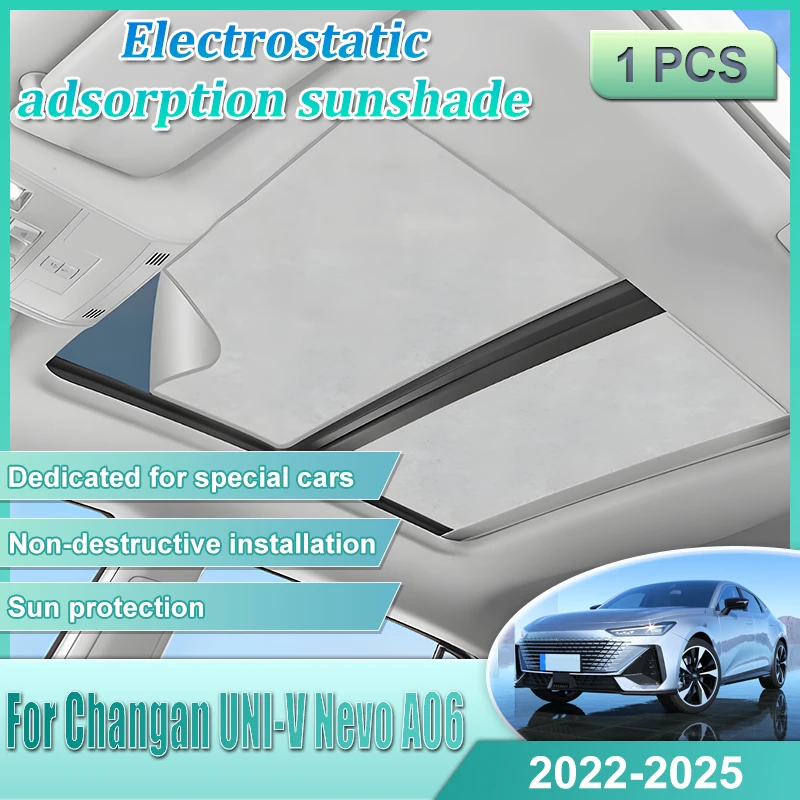 

For Changan UNI-V Car Accessories Nevo A06 iDD 2022 2023 2024 2025 Car Electrostatic Adsorption Auto Sunroof Sunshade Auto Cover