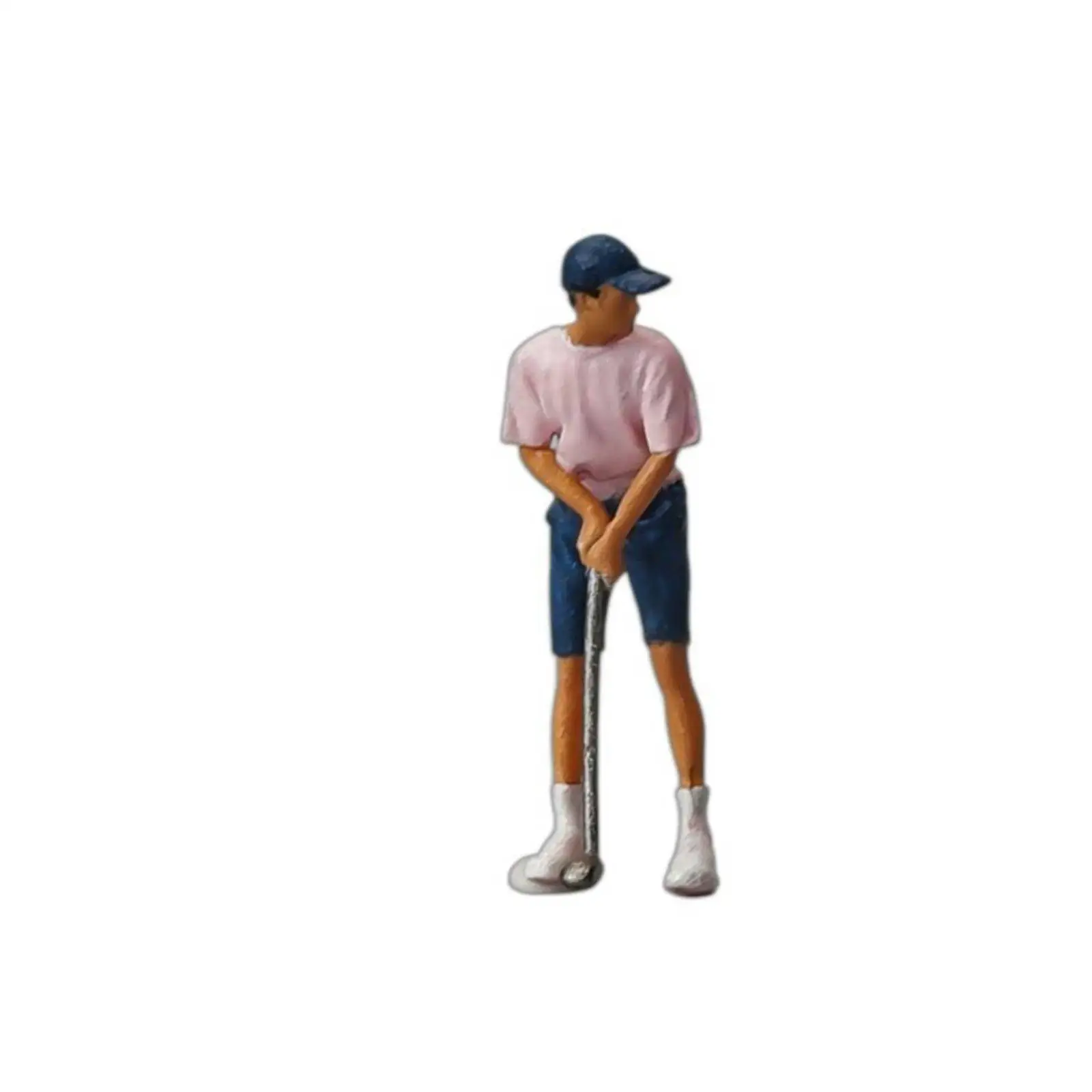 1 64 Scale Miniature Resin Figure Male Golfer Action Pose for Diorama Hobby Projects Architectural Scene Creative Art