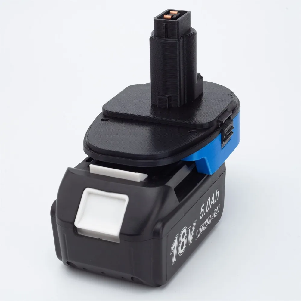 Imagem -03 - Adaptador Conversor para Bateria de Íon-lítio Makita 18v para Dewalt 18v Ni-cd Ni-mh Acessório de Ferramentas de Furadeira Elétrica sem Fio Apenas Adaptador