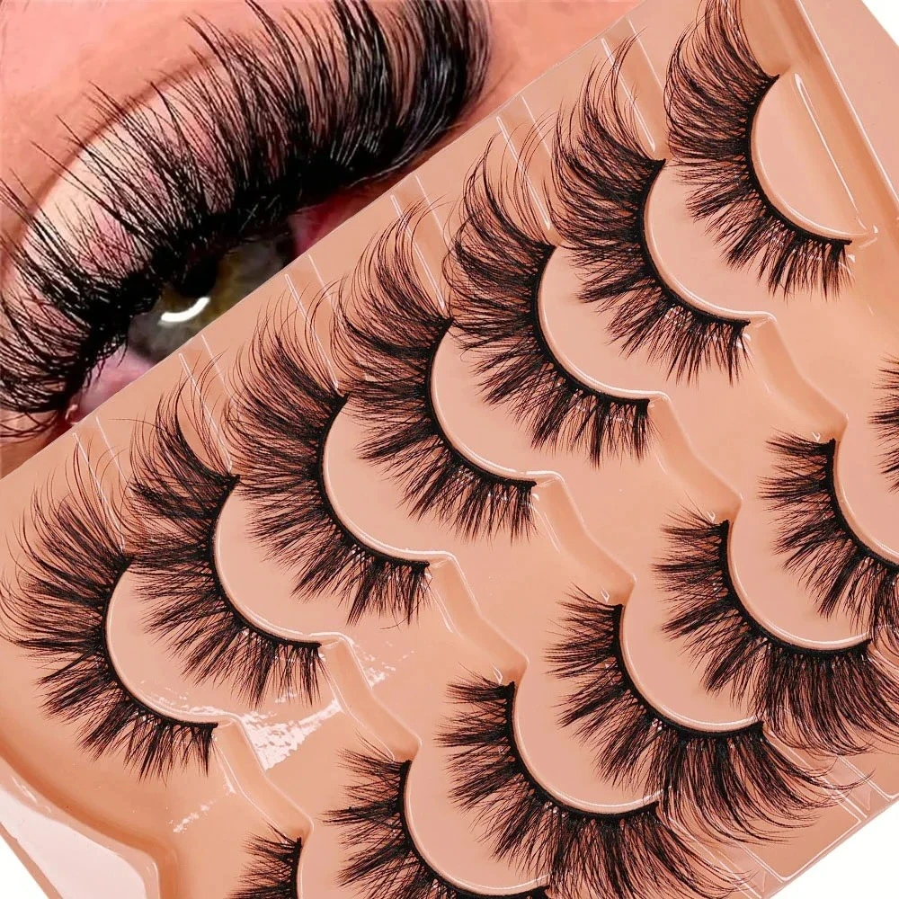 Eyelash Extension Cat Eye Wispy - 7 pairs Cat Eye Eyelashes 3D