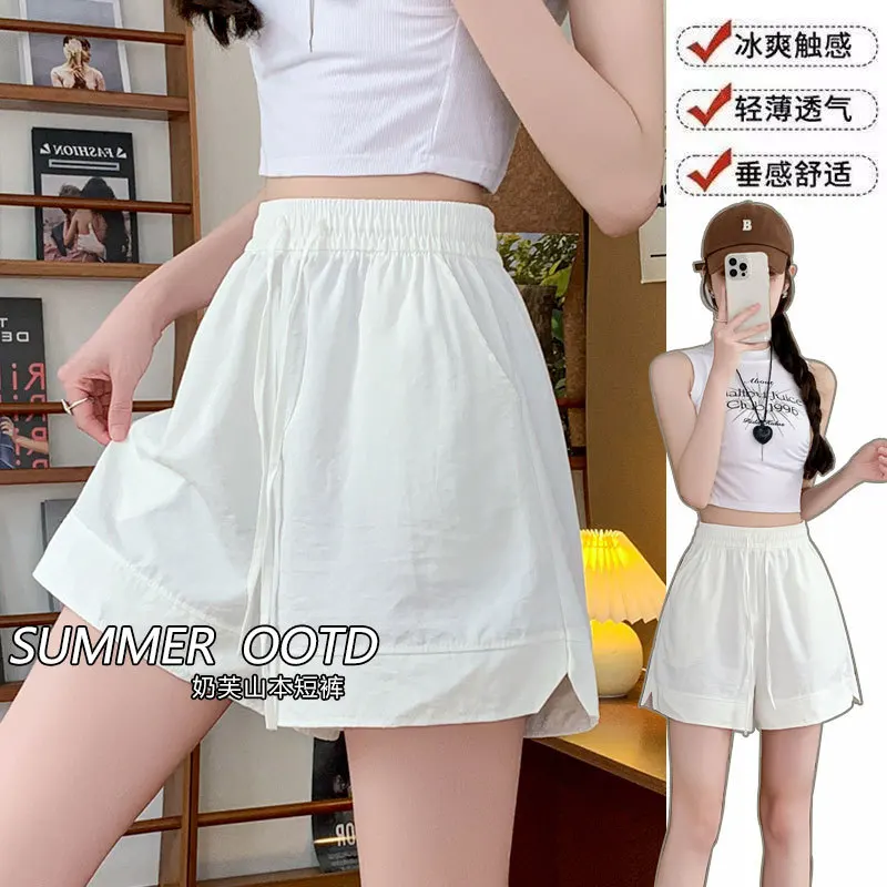 Shorts Womens Vintage Music Festival Boho Patchwork Tassel High Waist Print Ethnic Wide Leg Street Hip Hop Colorful Look Fringed