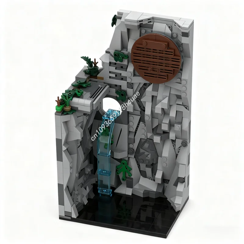 

598 шт. MOC Fallen Order JFO WallRun Диорама Звезда Боевая модель Строительные блоки Детские кирпичи Сборка ремесленных игрушек Рождественские подарки