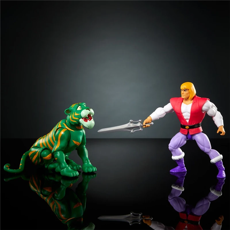 Mattel Prince Adam Cringer Action Figure Set - He Man And the Masters of the Universe Animated Version Collectible PVC Toy